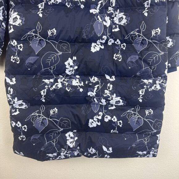 NWT Columbia Boundless Days Floral Printed Long Down Puffer Jacket Navy Large - Picture 12 of 16